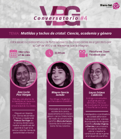4to conversatorio VBG 2022 – Matildas y techos de cristal: Ciencia, academia y género