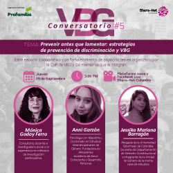 5to conversatorio VBG 2022 – Estrategias de prevención de discriminación y VBG