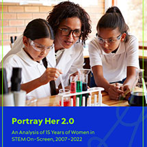 Retrátala: Un análisis de 15 años de mujeres en las disciplinas STEM en la pantalla, 2007-2022