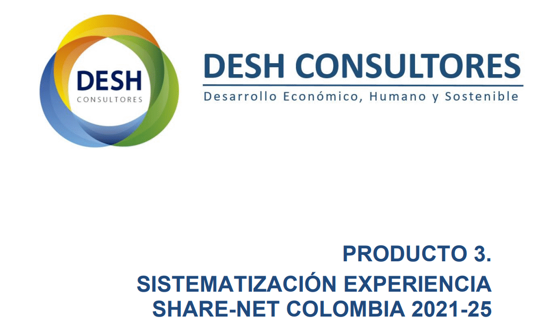 Sistematización experiencia Share-Net Colombia 2021-2025
