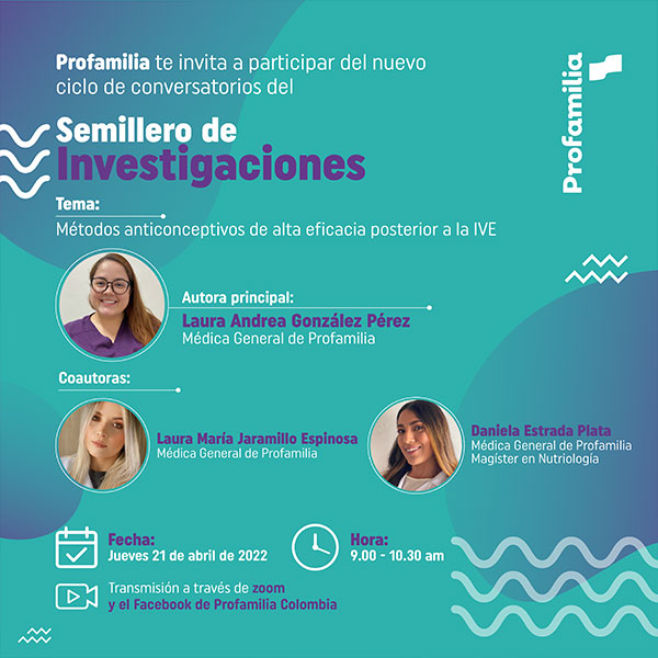 Métodos anticonceptivos de alta eficacia posterior a la IVE