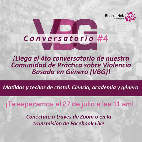 4to Conversatorio VBG – Matildas y techos de cristal: Ciencia, academia y género