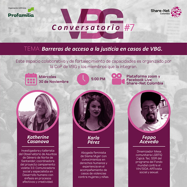 Conversatorio VBG #7 – Identificación de barreras de acceso a justicia