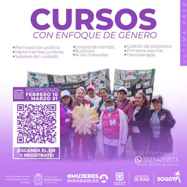 Cursos con enfoque de género